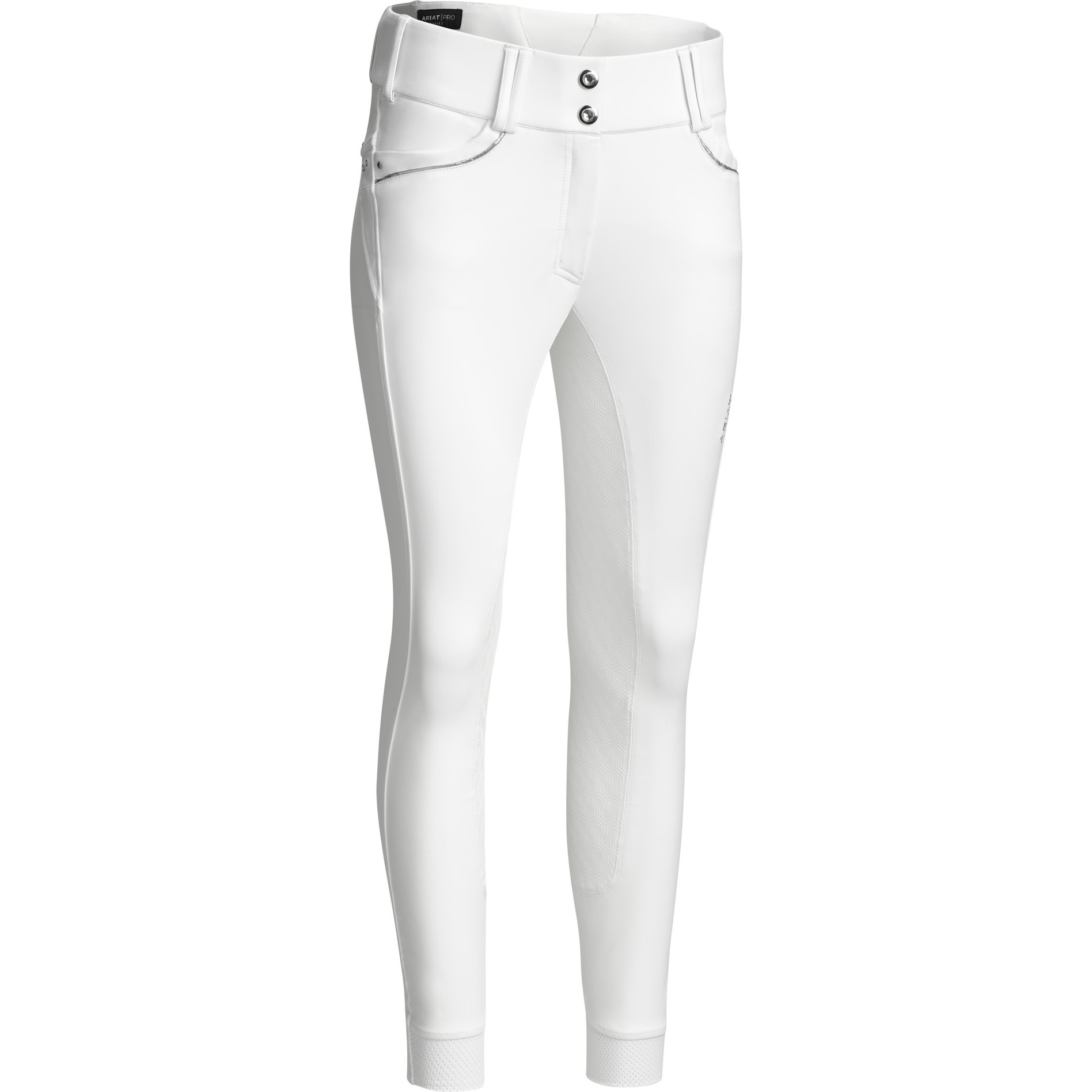 Ariat Junior Tri Factor Grip Full Seat Breech 10034793 - White